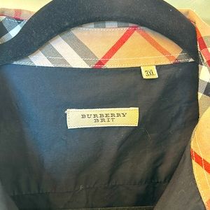 Blueberry black button down shirt, tag is 3XL fits a small